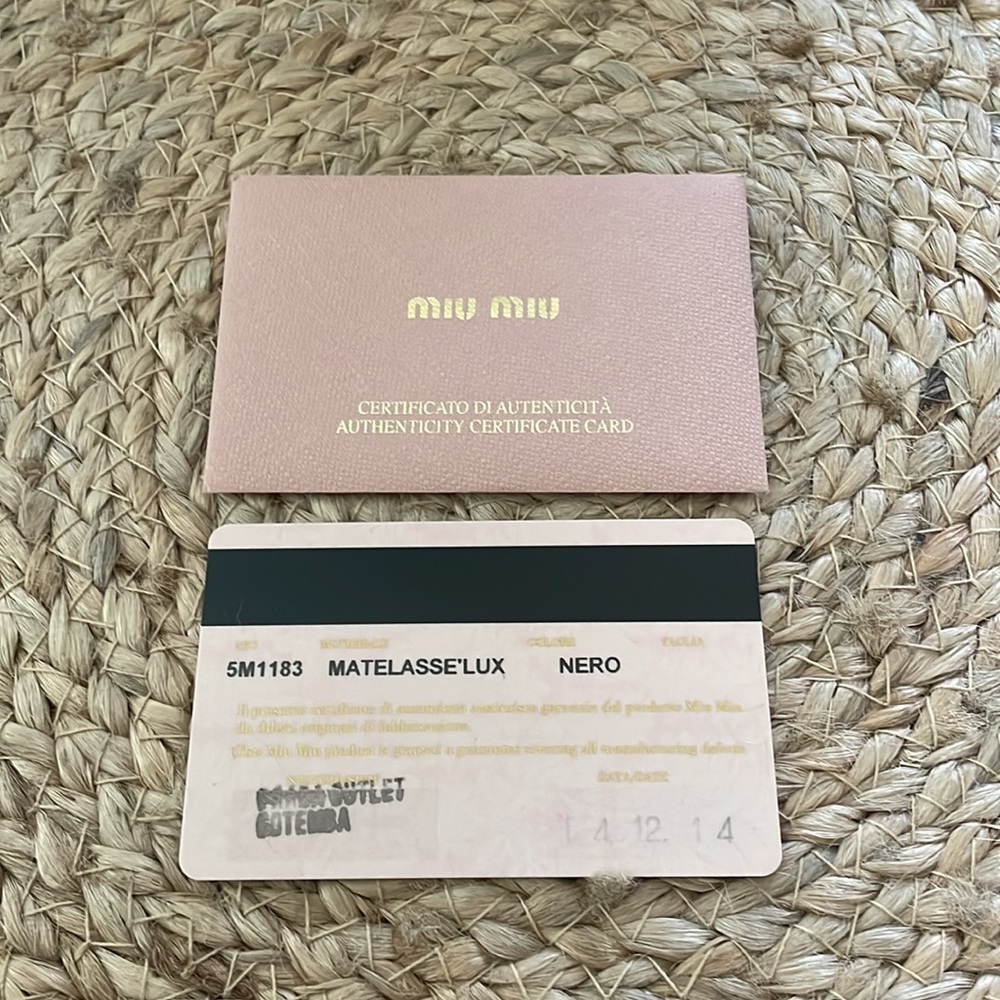 (Mt151) Authentic Miu Miu Matelasse Zipper Wallet - image 5